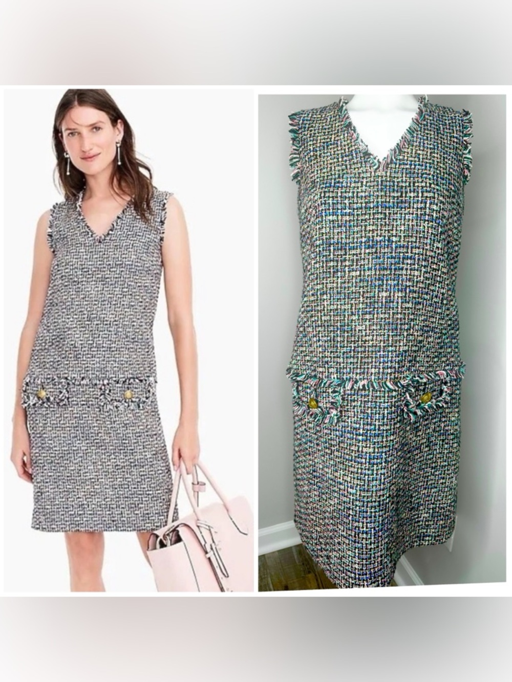J CREW TWEED DRESS- SZ 2 - PRELOVED